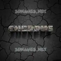cheppus in Cracked Stone style - 3D name wallpaper