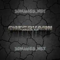 cherryann in Cracked Stone style - 3D name wallpaper