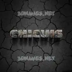 chicuis in Cracked Stone style - 3D name wallpaper