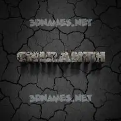 chiranth in Cracked Stone style - 3D name wallpaper