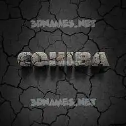 cohiba in Cracked Stone style - 3D name wallpaper