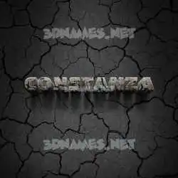 constanza in Cracked Stone style - 3D name wallpaper