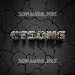 ctsons in Cracked Stone style - 3D name wallpaper