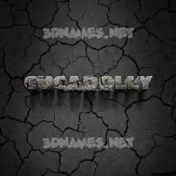 cucadolly in Cracked Stone style - 3D name wallpaper