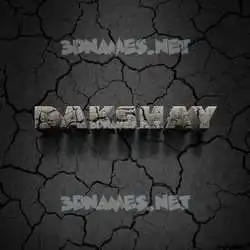 dakshay in Cracked Stone style - 3D name wallpaper