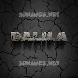 dalila in Cracked Stone style - 3D name wallpaper