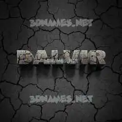dalvir in Cracked Stone style - 3D name wallpaper
