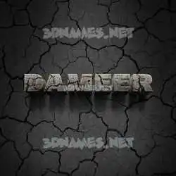 dameer in Cracked Stone style - 3D name wallpaper