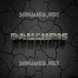 danchris in Cracked Stone style - 3D name wallpaper