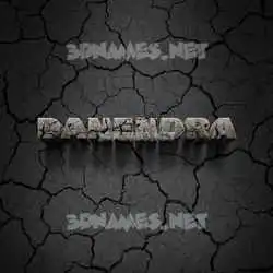 danendra in Cracked Stone style - 3D name wallpaper