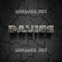 davies in Cracked Stone style - 3D name wallpaper