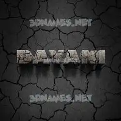dayani in Cracked Stone style - 3D name wallpaper