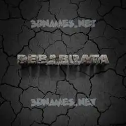 debabrata in Cracked Stone style - 3D name wallpaper