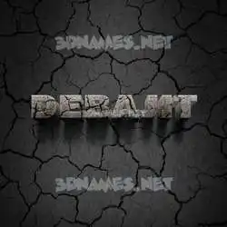 debajit in Cracked Stone style - 3D name wallpaper