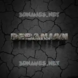 debanjan in Cracked Stone style - 3D name wallpaper