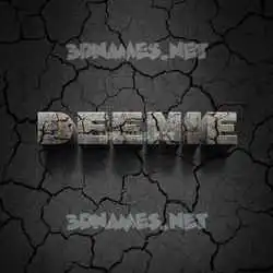 deenie in Cracked Stone style - 3D name wallpaper