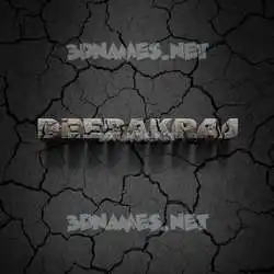 deepakraj in Cracked Stone style - 3D name wallpaper