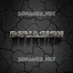 devasish in Cracked Stone style - 3D name wallpaper
