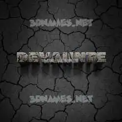 devaunte in Cracked Stone style - 3D name wallpaper