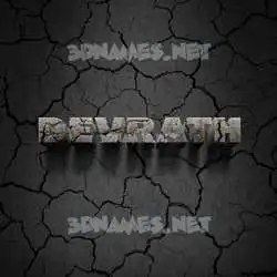 devrath in Cracked Stone style - 3D name wallpaper