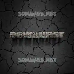 dewhurst in Cracked Stone style - 3D name wallpaper