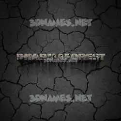 dharmaforest in Cracked Stone style - 3D name wallpaper