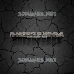 dheerendra in Cracked Stone style - 3D name wallpaper