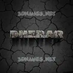 dherar in Cracked Stone style - 3D name wallpaper