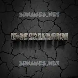 dhruvin in Cracked Stone style - 3D name wallpaper