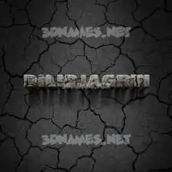 dilipjagrti in Cracked Stone style - 3D name wallpaper