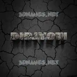 dipjyoti in Cracked Stone style - 3D name wallpaper