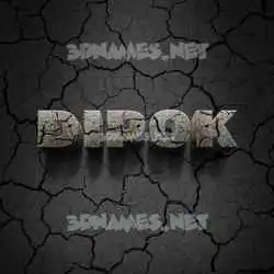 dipok in Cracked Stone style - 3D name wallpaper