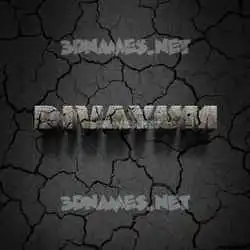 divayum in Cracked Stone style - 3D name wallpaper