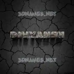 divyansh in Cracked Stone style - 3D name wallpaper