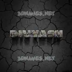 divyash in Cracked Stone style - 3D name wallpaper
