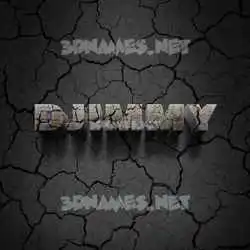 djimmy in Cracked Stone style - 3D name wallpaper