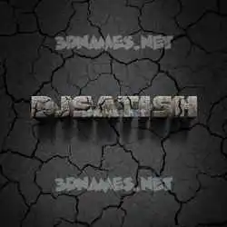 djsatish in Cracked Stone style - 3D name wallpaper