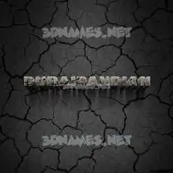 duraipandian in Cracked Stone style - 3D name wallpaper