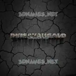 dvisayangald in Cracked Stone style - 3D name wallpaper