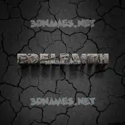 edelfaith in Cracked Stone style - 3D name wallpaper