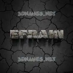 efrain in Cracked Stone style - 3D name wallpaper