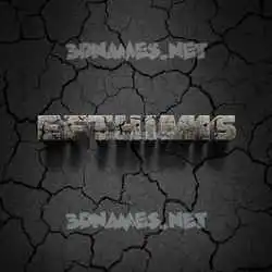 efthimis in Cracked Stone style - 3D name wallpaper