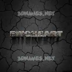 eitoheart in Cracked Stone style - 3D name wallpaper