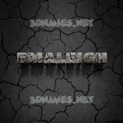 emaleigh in Cracked Stone style - 3D name wallpaper