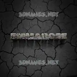 emmarose in Cracked Stone style - 3D name wallpaper