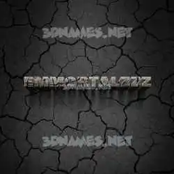 emmortalzzz in Cracked Stone style - 3D name wallpaper