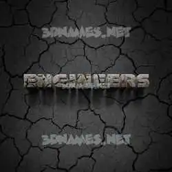 engineers in Cracked Stone style - 3D name wallpaper