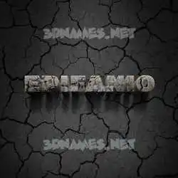 epifanio in Cracked Stone style - 3D name wallpaper