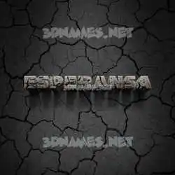 esperansa in Cracked Stone style - 3D name wallpaper