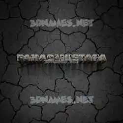 fahadmustafa in Cracked Stone style - 3D name wallpaper